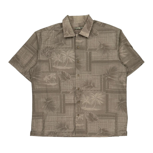 Batik Bay Hawaiian Shirt - XL Beige Cotton
