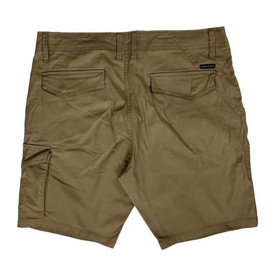 Oakley Slim Fit Cargo Shorts - 36W 10L Beige Cotton
