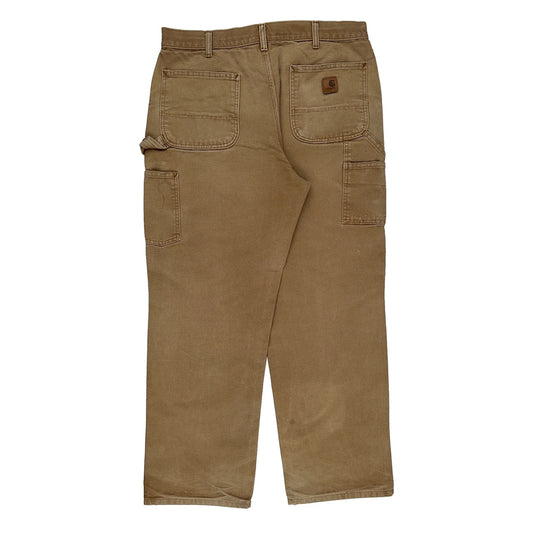 Carhartt Carpenter Trousers - 36W 31L Brown Cotton