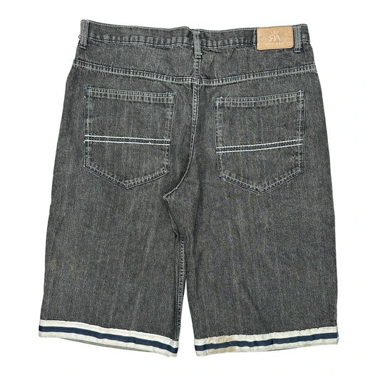 Red Ape Denim Shorts - 40W 12L Grey Cotton