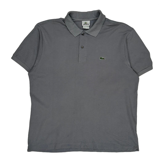 Vintage Lacoste Polo Shirt - XL Grey Cotton
