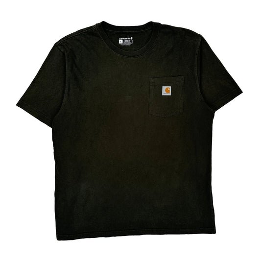 Loose Fit Carhartt T-Shirt - Large Black Cotton