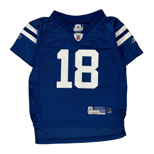 Indianapolis Colts Age 4 Reebok Football Jersey - Small Blue Polyester