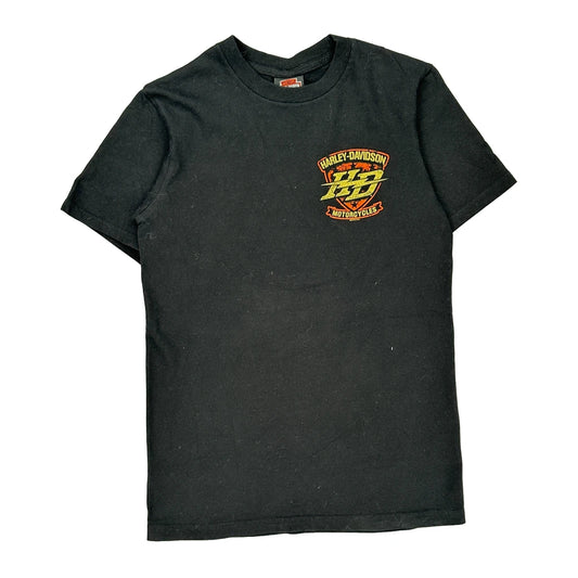 Harley Davidson Graphic T-Shirt - Small Black Cotton