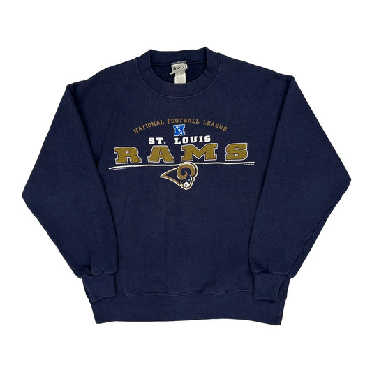 St. Louis Rams Unbranded Football Sweatshirt - Medium Navy Polyester