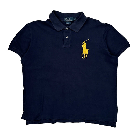 Polo By Ralph Lauren Polo Shirt - Medium Navy Cotton