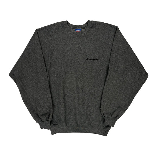 Champion Sweatshirt - Medium Grey Cotton Blend