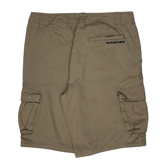 Vintage Oakley Cargo Shorts - 34W 10L Khaki Cotton
