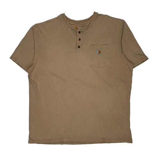 Carhartt T-Shirt - XL Beige Cotton