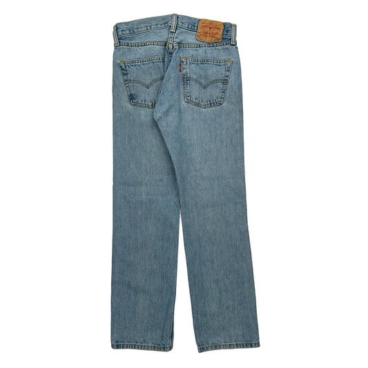 501 Levis Jeans - 29W 30L Light Wash Denim