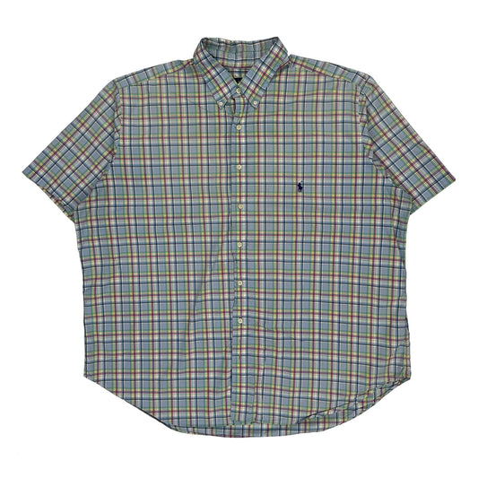 Big/Grand Ralph Lauren Checked Short Sleeve Shirt - 2XL Multicoloured Cotton