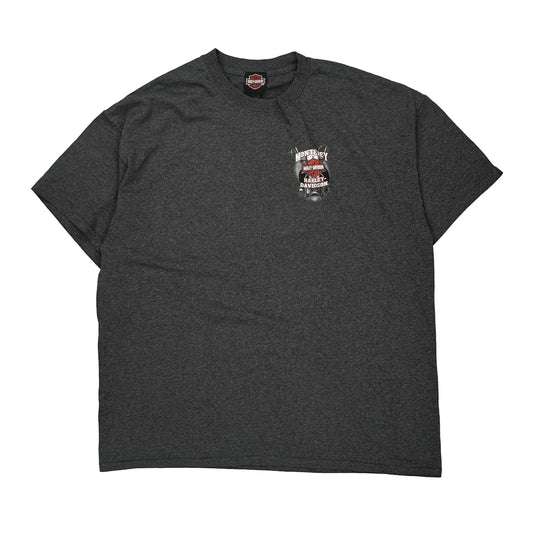 Monterey California Harley Davidson Graphic T-Shirt - XL Grey Cotton
