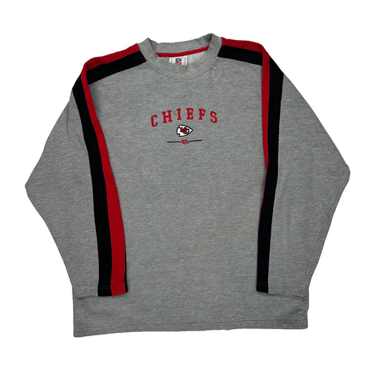 Kansas City Chiefs Nfl Sweatshirt - Large Black Cotton