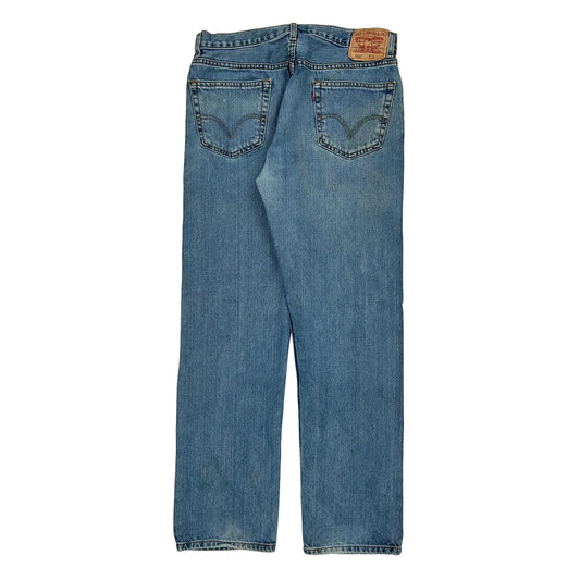 505 Levis Jeans - 36W 33L Blue Cotton