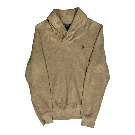 Polo By Ralph Lauren Collared Jumper - Medium Beige Cotton