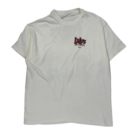 Lulu'S Bait Shack Unbranded Single Stitch T-Shirt - 2XL White Cotton