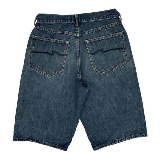 Champs Denim Shorts - 30W 13L Blue Cotton
