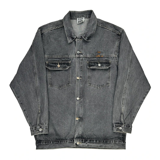 Denim Iceberg Oversized Denim Jacket - 2XL Dark Wash Cotton