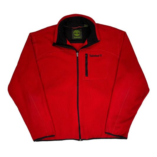 Timberland Fleece Jacket - XL Red Polyester