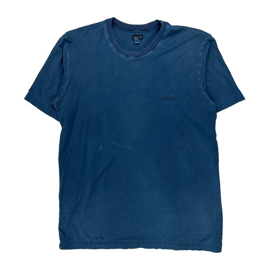 Armani Jeans T-Shirt - Large Blue Cotton