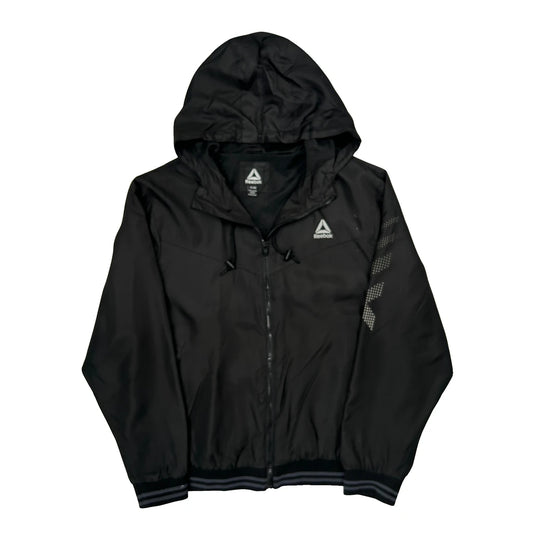 Vintage Reebok Windbreaker - XL Black Polyester