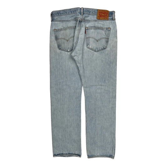 501 Levis Jeans - 34W 30L Light Wash Cotton
