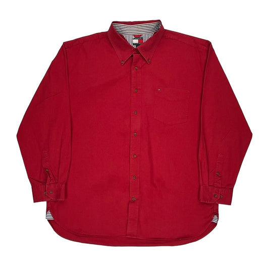 Tommy Hilfiger Shirt - 2XL Red Cotton