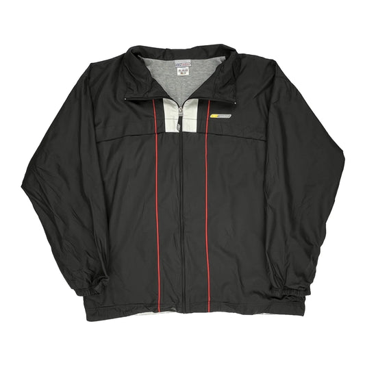 Reebok Striped Jacket - 2XL Black Polyester