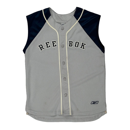 Age 12 Reebok Spellout Jersey - Medium Grey Polyester