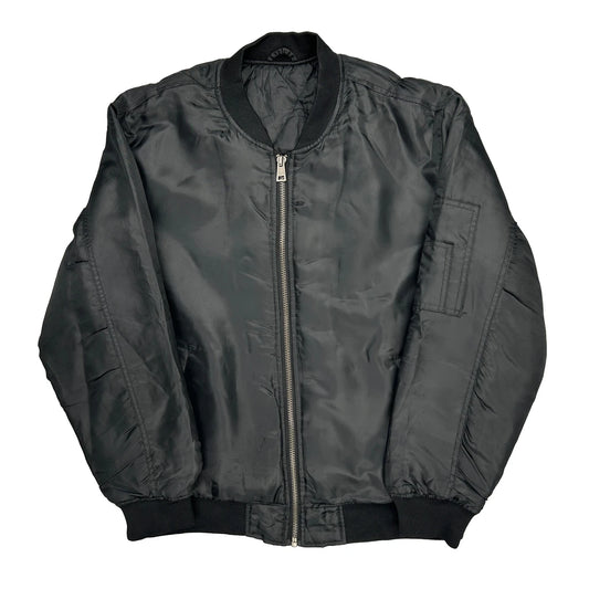 Unbranded Bomber Jacket - Large Black Nylon