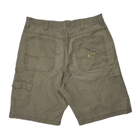 Wrangler Cargo Shorts - 32W 10L Khaki Cotton