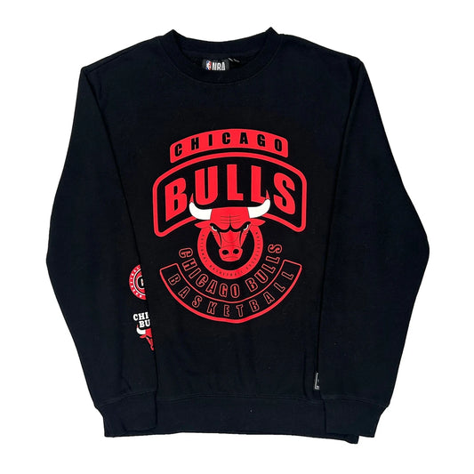 Chicago Bulls Nba Sweatshirt - Large Black Cotton Blend