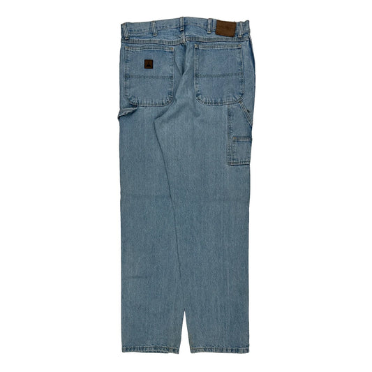 Wrangler Carpenter Jeans - 34W 34L Light Wash Denim