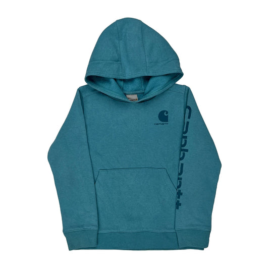 Age 10 Carhartt Hoodie - Medium Blue Cotton Blend