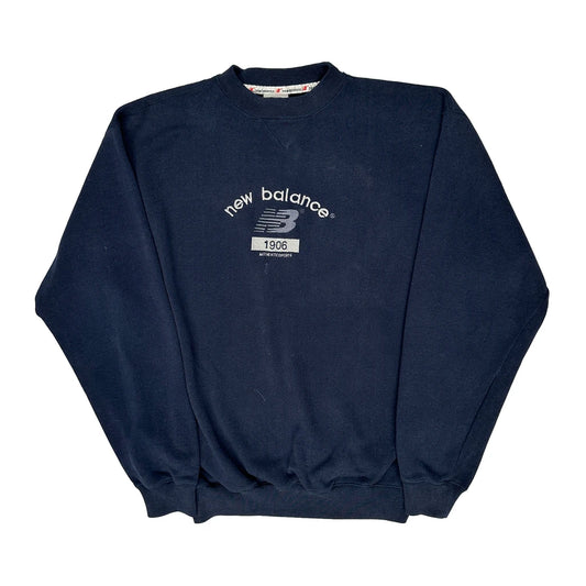 Vintage New Balance Sweatshirt - Medium Navy Cotton