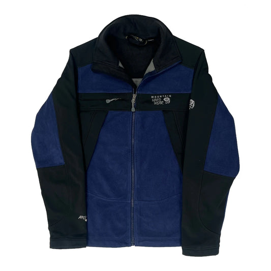 Vintage Mountain Hard Wear Fleece Jacket - Small Blue Polyester