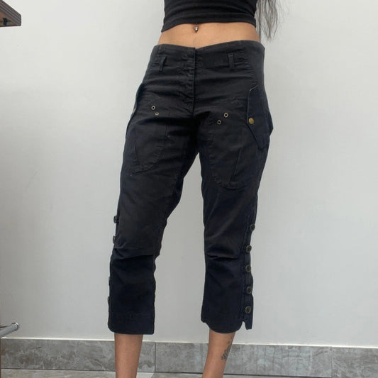 Vintage black Ocean Star Trousers - womens 32" waist