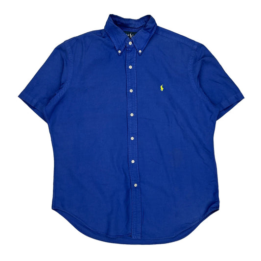Ralph Lauren Short Sleeve Shirt - Medium Blue Cotton