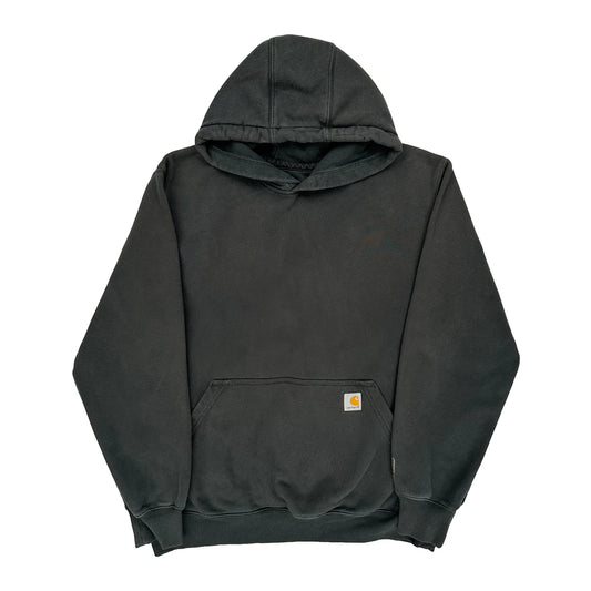 Carhartt Hoodie - Large Black Cotton Blend