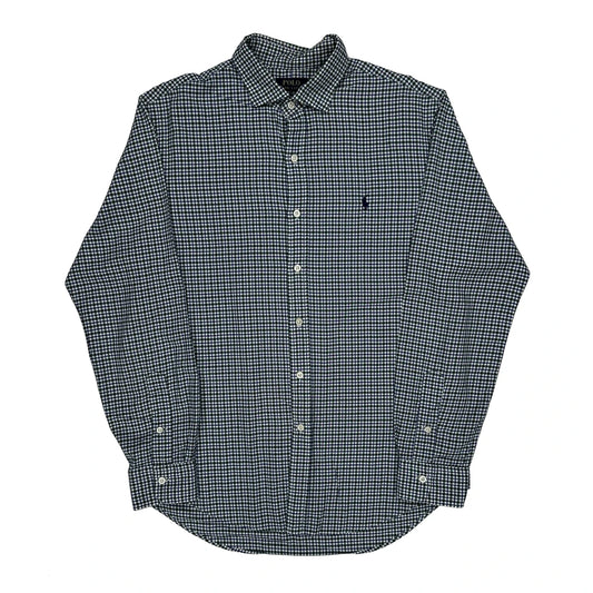 Vintage Polo By Ralph Lauren Checked Shirt - Large Blue Cotton