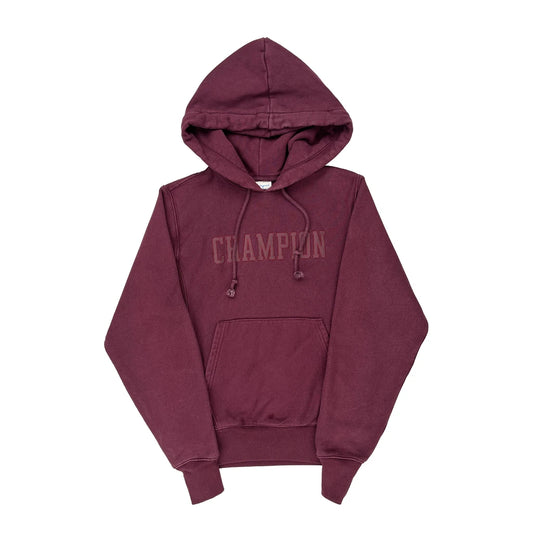 Reverse Weave Champion Hoodie - XS Burgundy Cotton