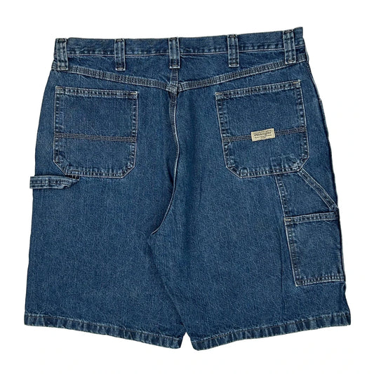 Vintage Wrangler Carpenter Shorts - 38W 10L Blue Cotton