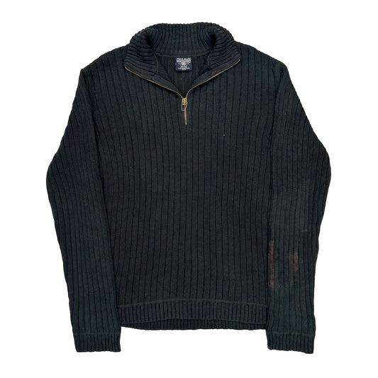 Polo By Ralph Lauren 1/4 Zip - Medium Black Cotton