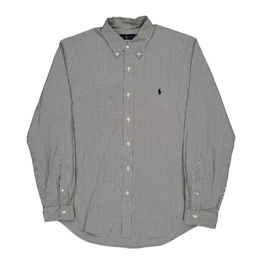 Ralph Lauren Striped Shirt - XL Black & White Cotton