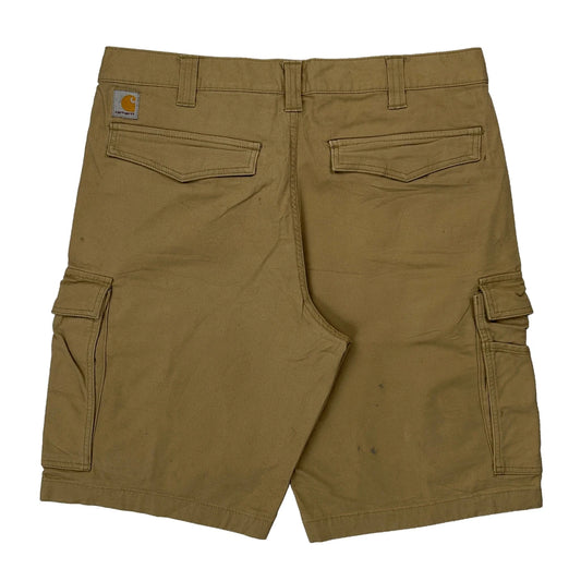 Vintage Carhartt Cargo Shorts - 35W 10L Khaki Cotton