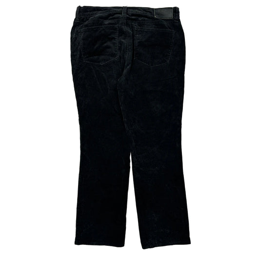Ralph Lauren Petite Cord Trousers - 31″ Waist Black Cotton