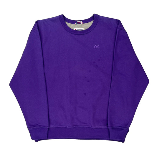 Champion Sweatshirt - XL Purple Cotton