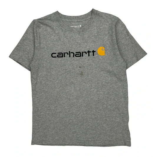 Age 8-10 Carhartt T-Shirt - Small Grey Cotton
