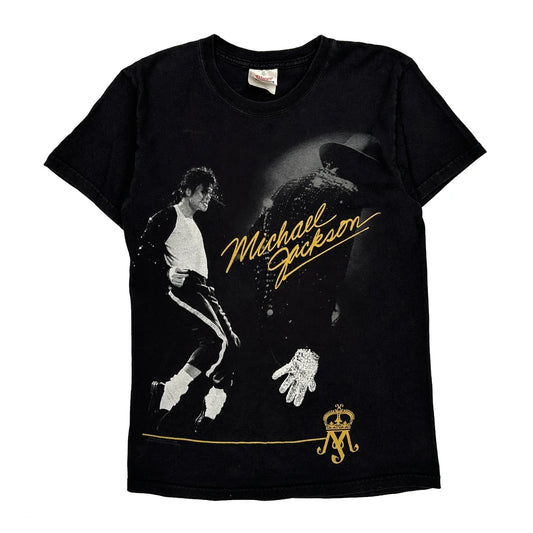 Michael Jackson Hanes Band T-Shirt - Small Black Cotton