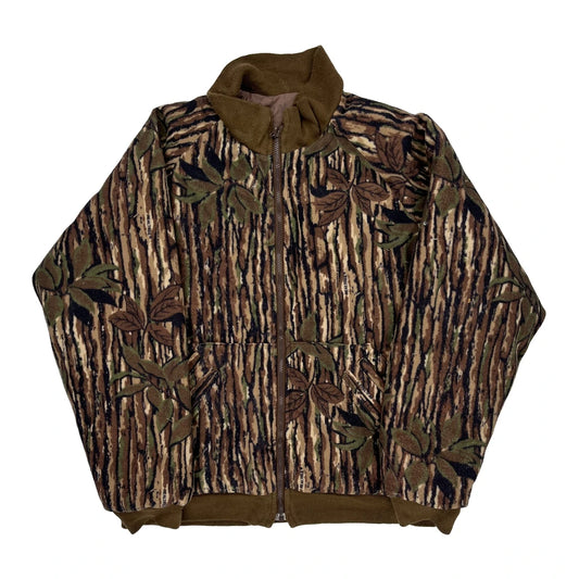 Tall Cabelas Camo Jacket - Large Khaki Polyester